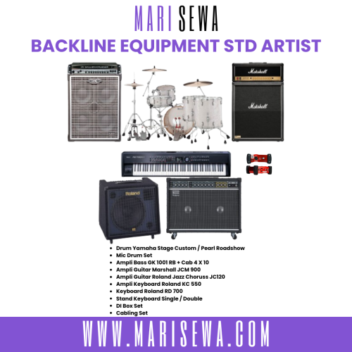 Sewa Backline Fullband Equipment Std Artist