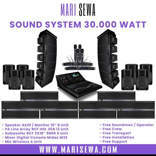 Sewa Sound System 30000 Watt Line Array